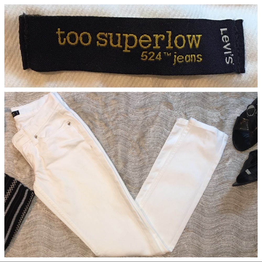 LEVI’s Women’s 524 Skinny Jeans - White Sand - 0